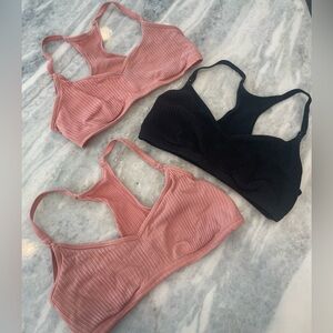 Set of 3 Large Auden Maternity and Nursing Unlined Bralettes